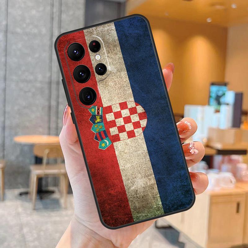 Флаг Хорватии Арт Для Samsung Galaxy S20 FE S21 FE S22 S23 Ultra S8 S9 S10 Plus Note 20 Ultra Чехол для телефона
