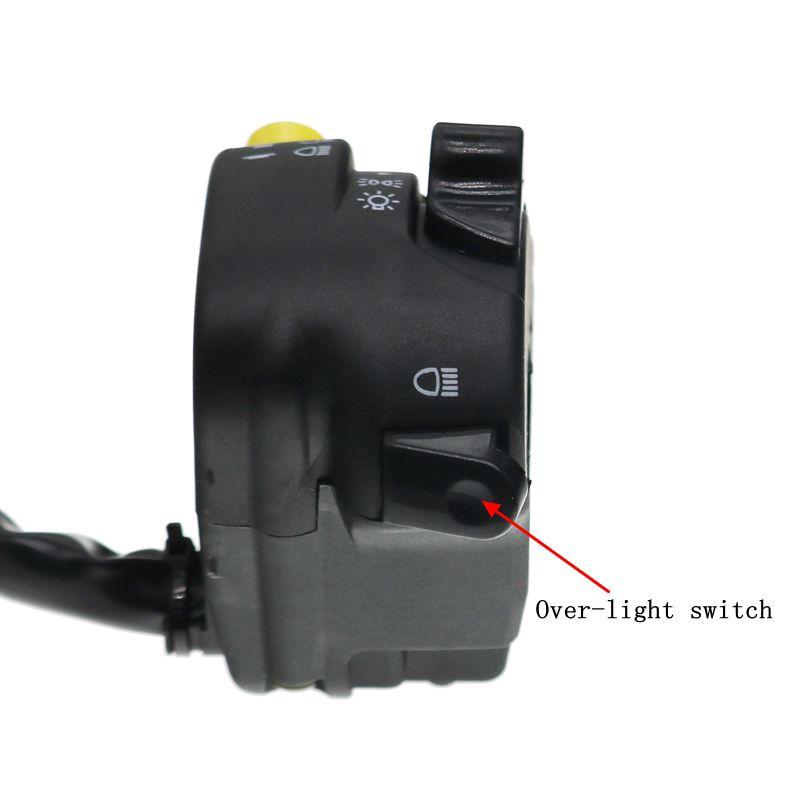 LMoDri 7/8 "переключатель на руль мотоцикла в сборе, звуковой сигнал дальнего/ближнего света, противотуманная фара, сигнальная лампа, кнопка