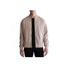 Solid Color Minimalist Comfortable Windproof Baseball Collar Zipper Long Sleeve Jacket Men Jackets Khaki 40FP512-020