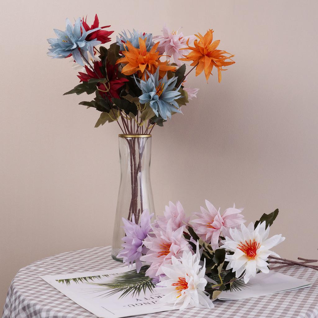 Искусственный цветок шелковый одиночный цветок свадебный красивое растение для комнаты дома рождественское украшение 70см/27,55дюйма