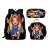 Школьный рюкзак, сумка для ланча, пенал Chucky из фильма ужасов. Набор в подарок детям и школьникам