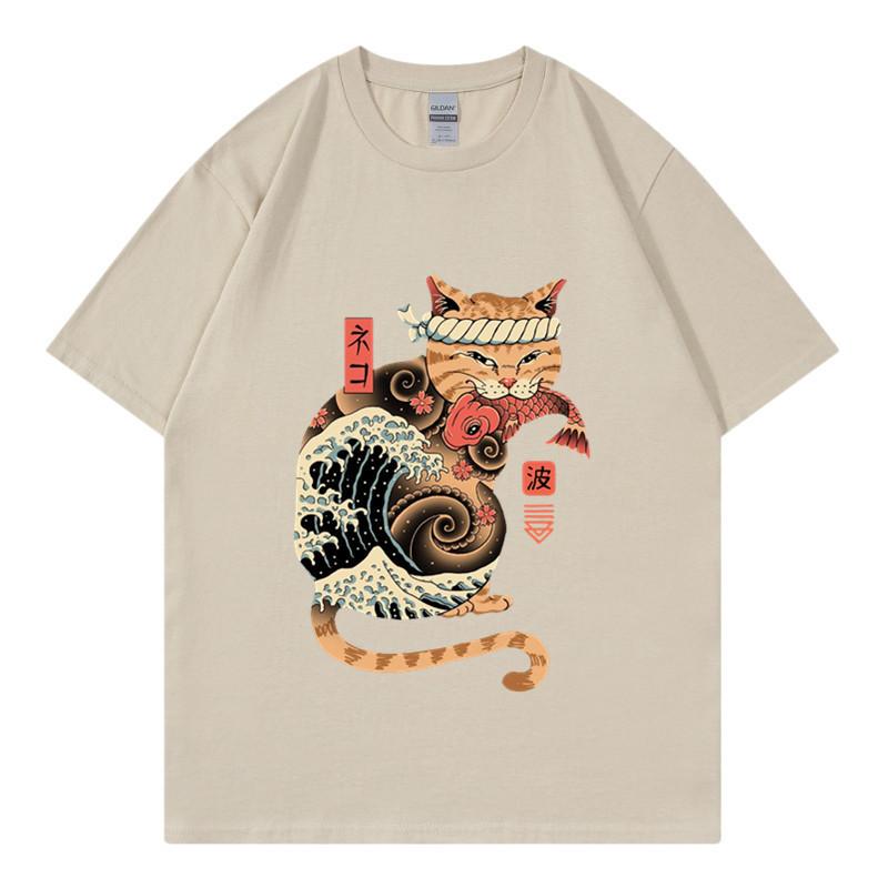 Trendy summer 2D digital printed Tshirt sports round neck casual short sleeved top