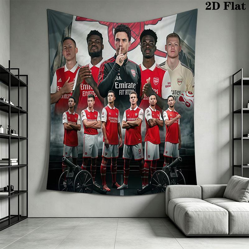 Arsena team Wall Hanging Printed Fabric Blanket Decorative Tapestries for Bedroom Living Room Home Decor