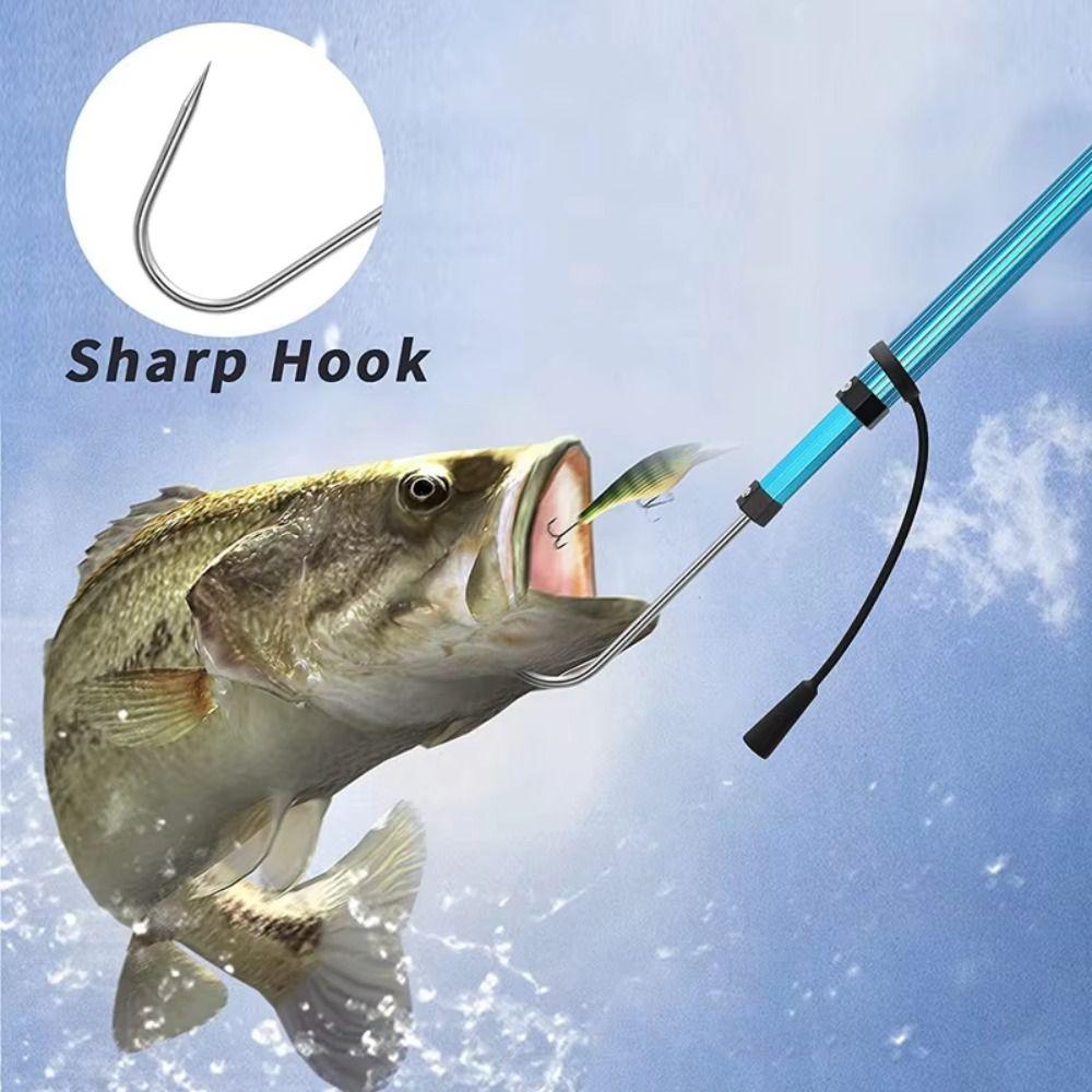 Stainless Steel Hook Fish Grippers Aluminum Zinc Zinc Alloy Pole Fishing Hook Pole Sea Fishing