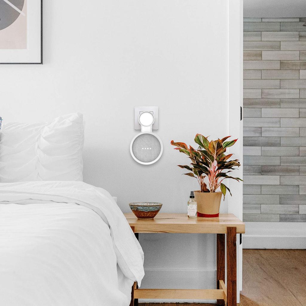 Настенный держатель PlusAcc для Google Nest Home Mini Совместимая с Google Home Mini подставка для динамика Защитный держатель Google Home Mini