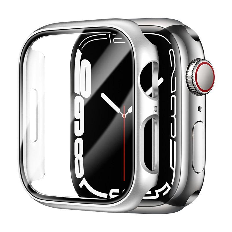 Чехол для Apple Watch 46мм 42мм 49мм 45мм 41мм 44мм 40мм PC Бампер Защитный рукав от падения iWatch Серия 11 10 Ultra 9 8 7 SE