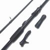 2-Way 5.4-foot Lure Rod, 2-Piece, Medium (Spinning/Baitcasting Rod) for Bass, Seabass, Trout, and Eging (Sea Bass) Fishing [Imported]