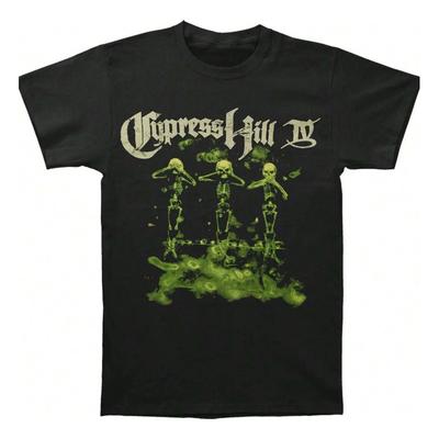 Camiseta Masculina Cypress Hill Iv Album, Toda Preta