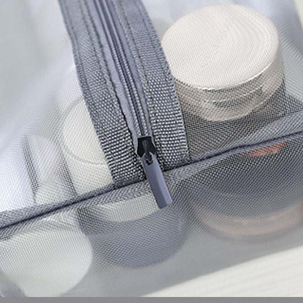 Bag Transparent Zipper Makeup Bag Women Cosmetic Bag Skin Care Storage Bag Korean Storage Bag