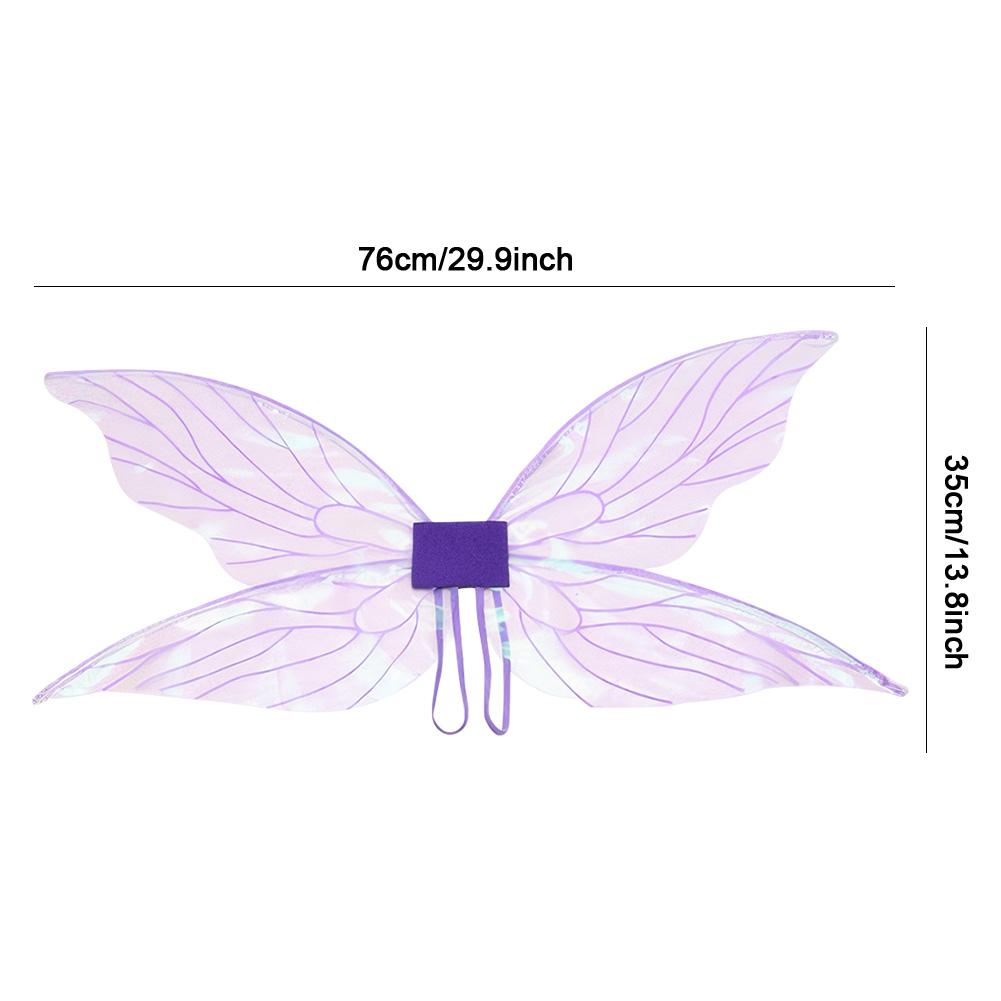 Женское платье Эльфийские девочки Косплей Крылья феи Крылья бабочки Ангельские крылья Легкий костюм для взрослых Маскарадный праздничный реквизит