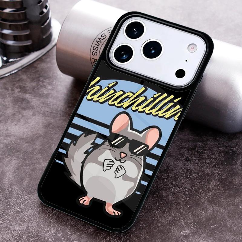 Cute Cartoon Chinchilla Phone Case For iPhone 17 16 15 14 13 12 11 Pro Max Plus 17Air Soft Silicone Cover