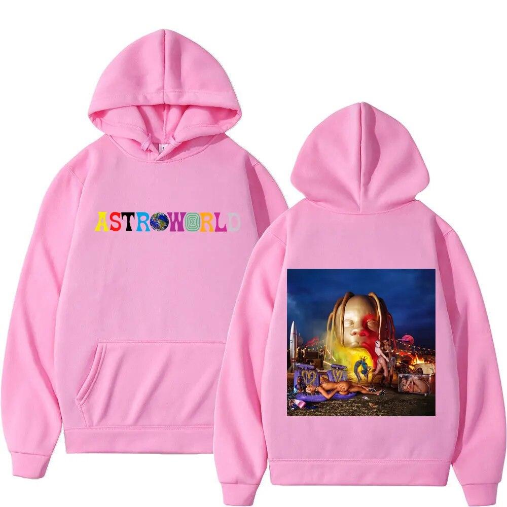 Hip Hop Rapper Cactus Jack Wink Utopia Print Hoodie Unisex Women Fashion Y2k Aesthetics Sweatshirt Street Vintage Oversized Hoodies