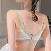 Летние ультратонкие модели нижнего белья для сбора груди, непровисающий летний бюстгальтер с неметаллическими кольцами