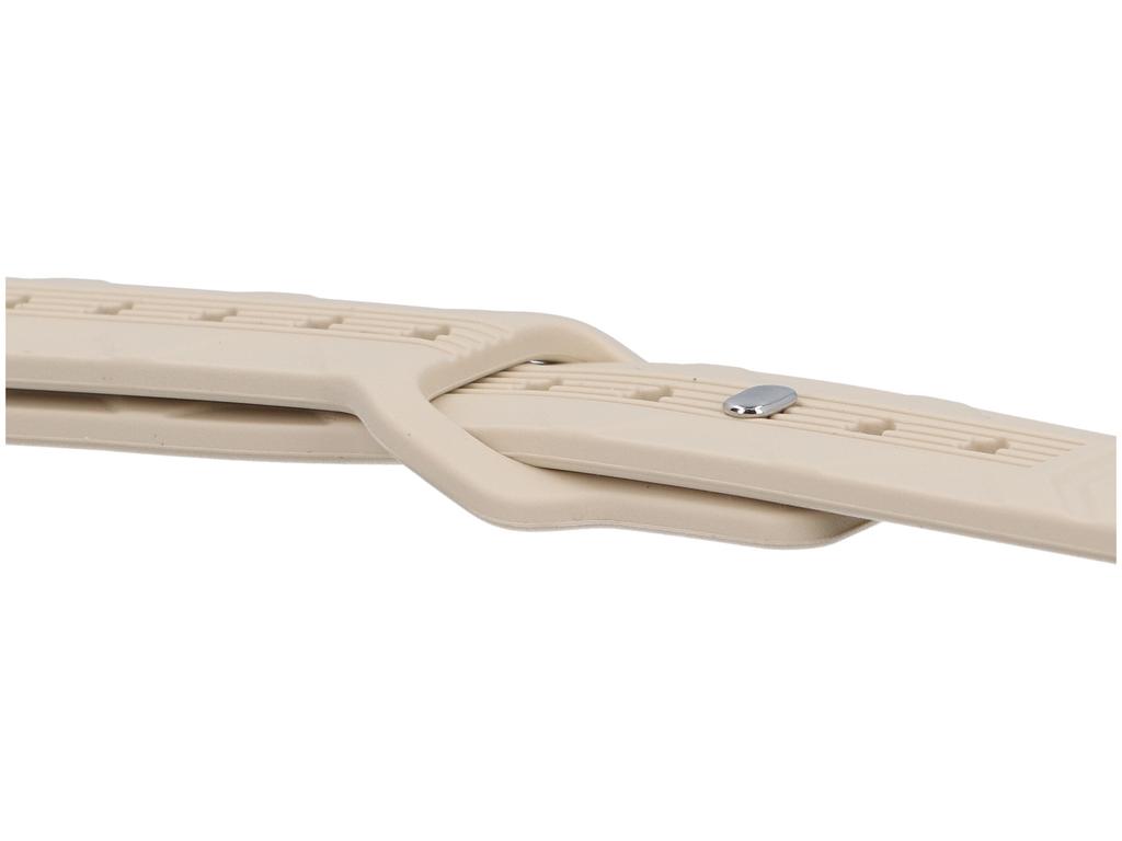 GlacierX Silicone Wave Almond Cream Smartwatch Strap for Apple Watch 38/40/41mm Cream Beige