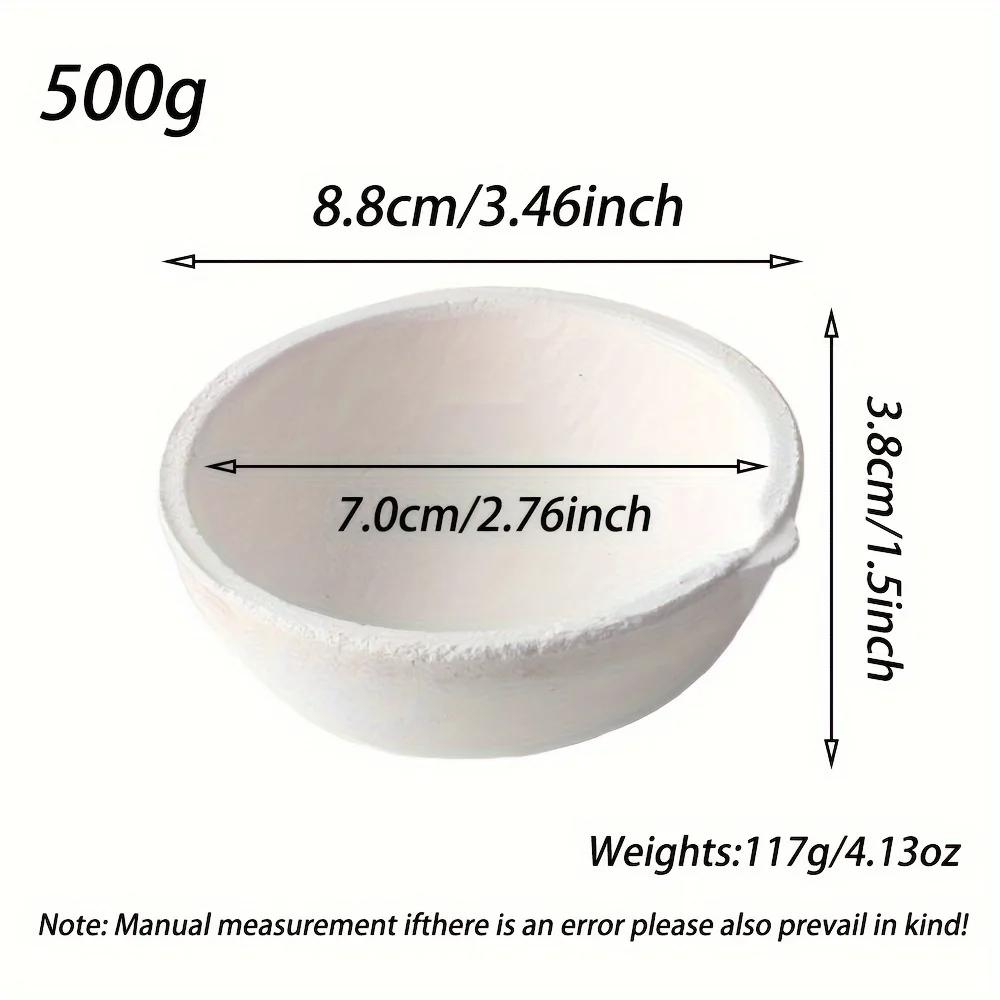 High-Temp Quartz Crucible Clip and Melting Bowl Set for Gold Silver Melting Jewelry Casting Metal Refining Furnace Tools