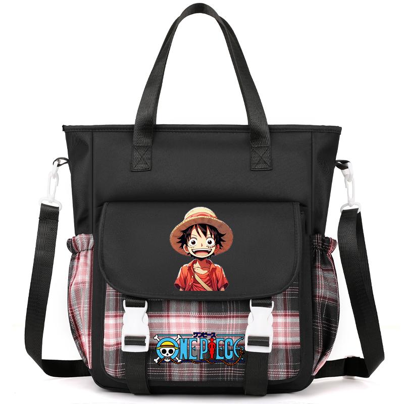 Аниме One Piece Дышащая компьютерная сумка женская сумка через плечо Милая сумка-мессенджер для подростков девочек и мальчиков школьная сумка женская повседневная моющаяся сумка