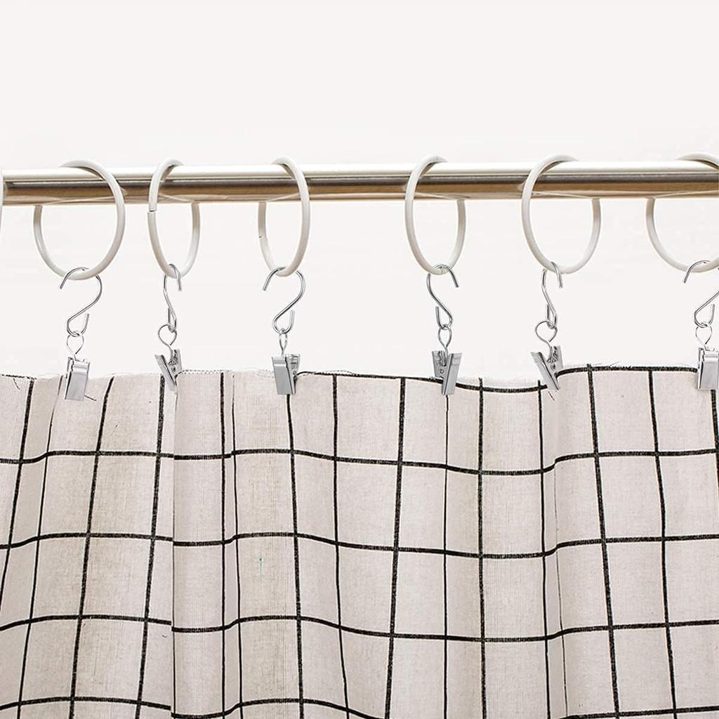 10 штук Практичные крючки из нержавеющей стали для оконной шторы Легко для оконной шторы Фото S-образные крючки