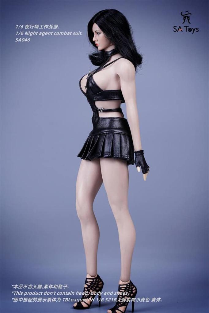 Scale Figure SA Toys SA046 Fashion Sexy Black Knight Fighter One Piece Beautiful Clothes Shoes and Weapons Not [TOYBARJAPAN] 1/6 Women's (body, Head,