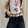 Vintage Leather Waist Belt Y2k Dress Jeans Belt Retro Women's Rivet Belt  Waist Accessories