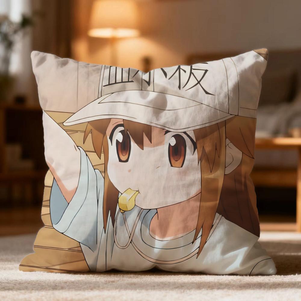 Popular CCells at Worker Cushion Cover Soft Washable Pillow Case Multi-Scene for Couch Bed Travel Office Use