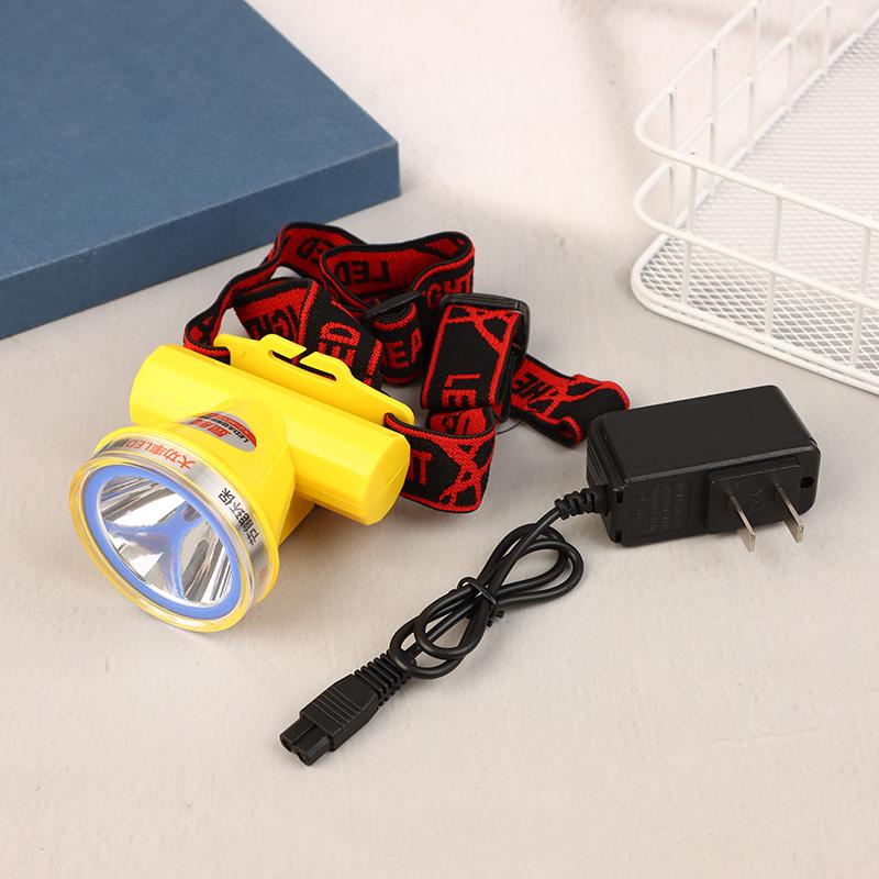 Налобный светодиодный водонепроницаемый фонарь желтого света для улицы, легкий, с сильным светом, фонарик-лампа, перезаряжаемый, для кемпинга
