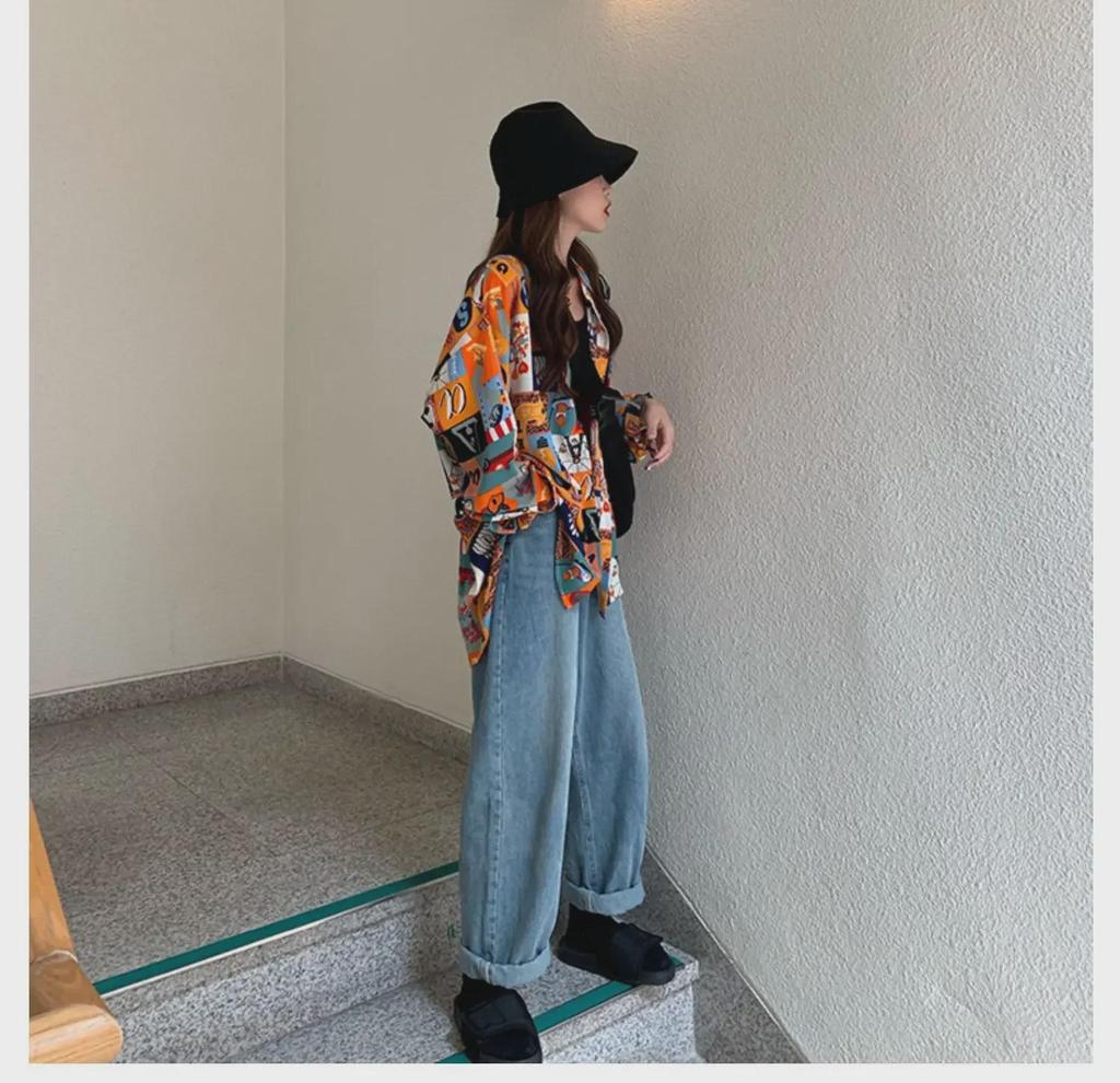 Солнцезащитная куртка-рубашка с цветочным принтом в стиле ретро 2022 года — модная тонкая женская куртка в стиле Гонконга на весну/лето