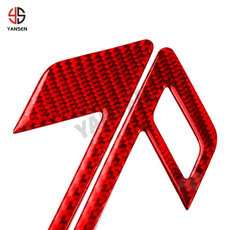For Volkswagen Golf 8 GTI MK8 2021-2023 Carbon Fiber Inner Door Handle Panel Cover Car Interior Accessories Decorative Sticker