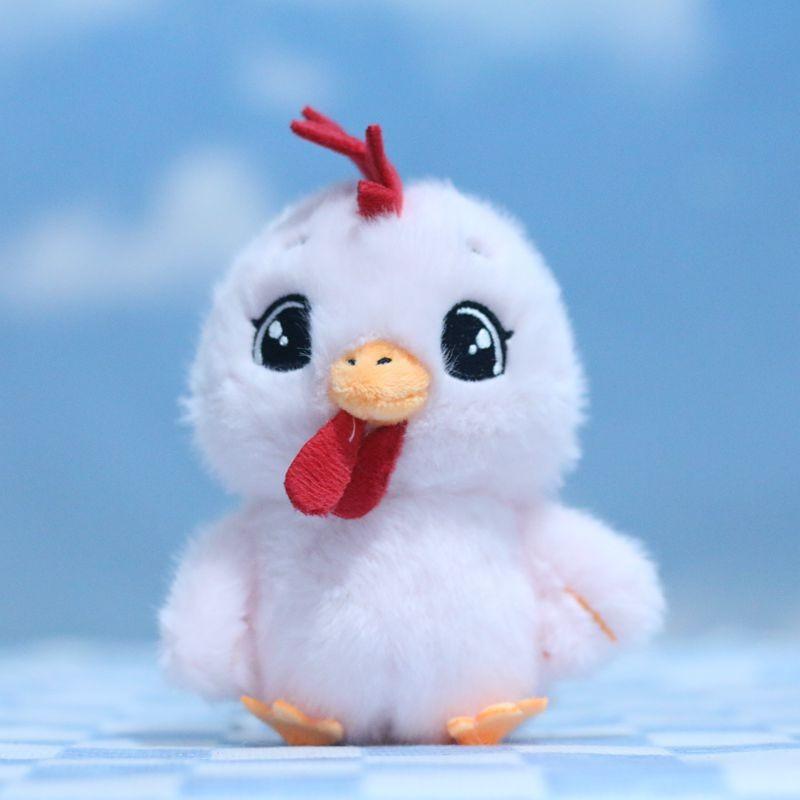 Очаровательный плюшевый брелок в виде петушка, милый мультяшный кулон в виде цыпленка, мягкая игрушка