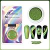 5D Magic Mirror Effect Cat Eye Powder Magnetic Nail Glitter Pigment Manicure Holographic Chrome Dust Can Use With Polish Gel