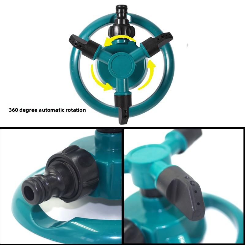Plastic 360-degree Automatic Rotating Garden Sprinkler for Water Spraying, Lawn Watering Garden Irrigation Tools