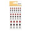 54 stickers puffies Coccinelles