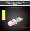 10Pcs T5 Car Led Bulbs Dashboard Lights 3014 2SMD LED Light 12V Car Interior Light Auto Side Wedge Instrument Gauge Lamp Bulbs