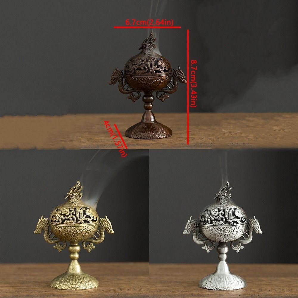 Vintage Metal Incense Holder Handmade Sandalwood Incense Burner Aroma Burner Tea Ceremony