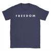 Novelty Freedom Charlie Kirk TShirts Men Crewneck Cotton T Shirts  Short Sleeve Tee Shirt Gift Clothing