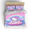 Hello Kitty Sanrio Постельные комплекты Пододеяльник Покрывало Наволочка Комплекты из 2-3 предметов Милое украшение для спальни