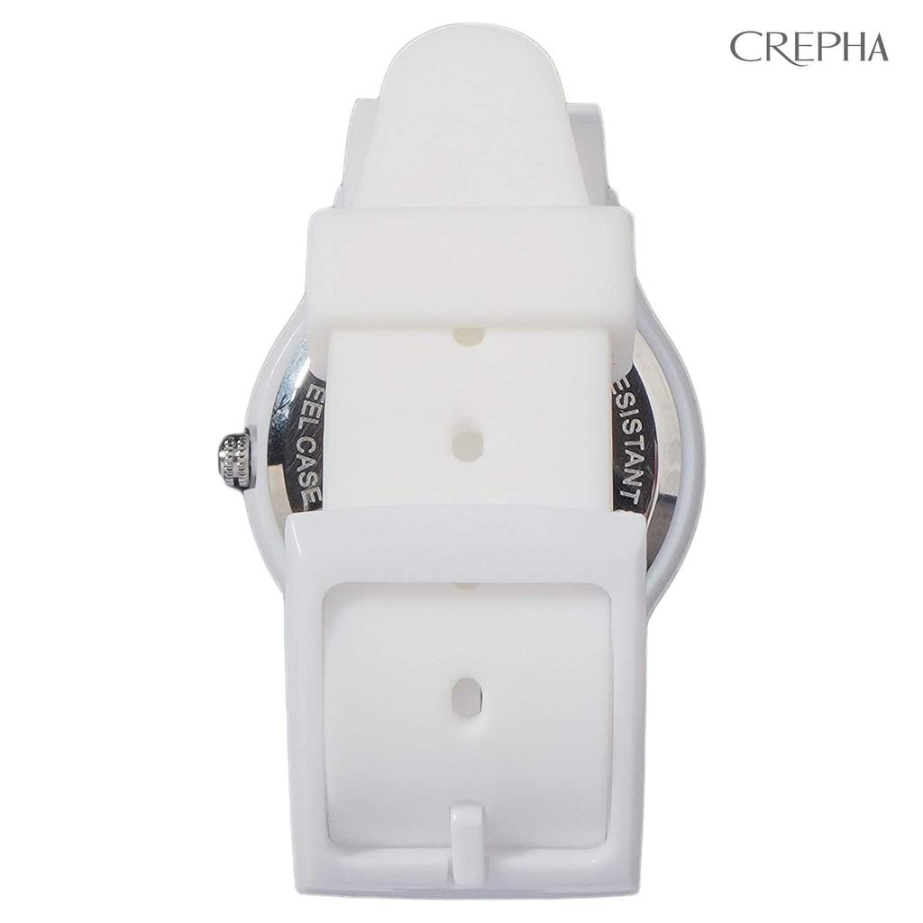 CREPHA Подходит для тихих вторых японских кварцевых 3 АТМ водозащитных простых силиконовых ремешков 16 мм, подходит для старших и средних школ (Клефа)