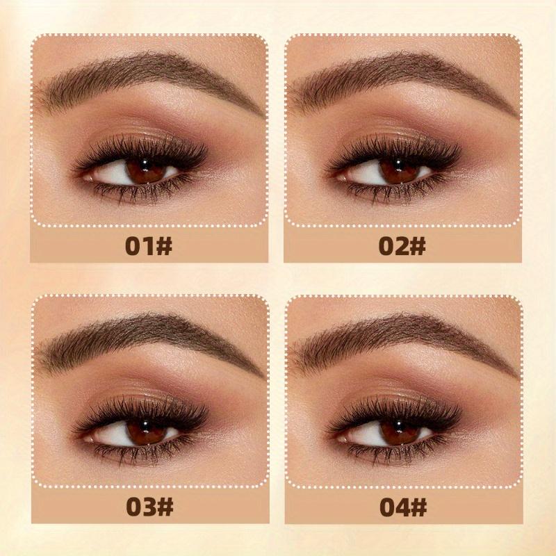 4 цвета, густой оттенок для бровей, жидкий 3D-коричневый крем для оттенка бровей, быстросохнущий крем для тонировки бровей, не удаляемый крем для бровей, кисть для бровей