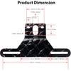 Universal Trailer License Plate Bracket Kit With Reflective Sticker – Durable Mounting Frame For RV, Boat, Trailer