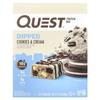 Protein Bars, Dips, Cookies & Cream, 4 Bars, 50 G (1.76 Oz) Each