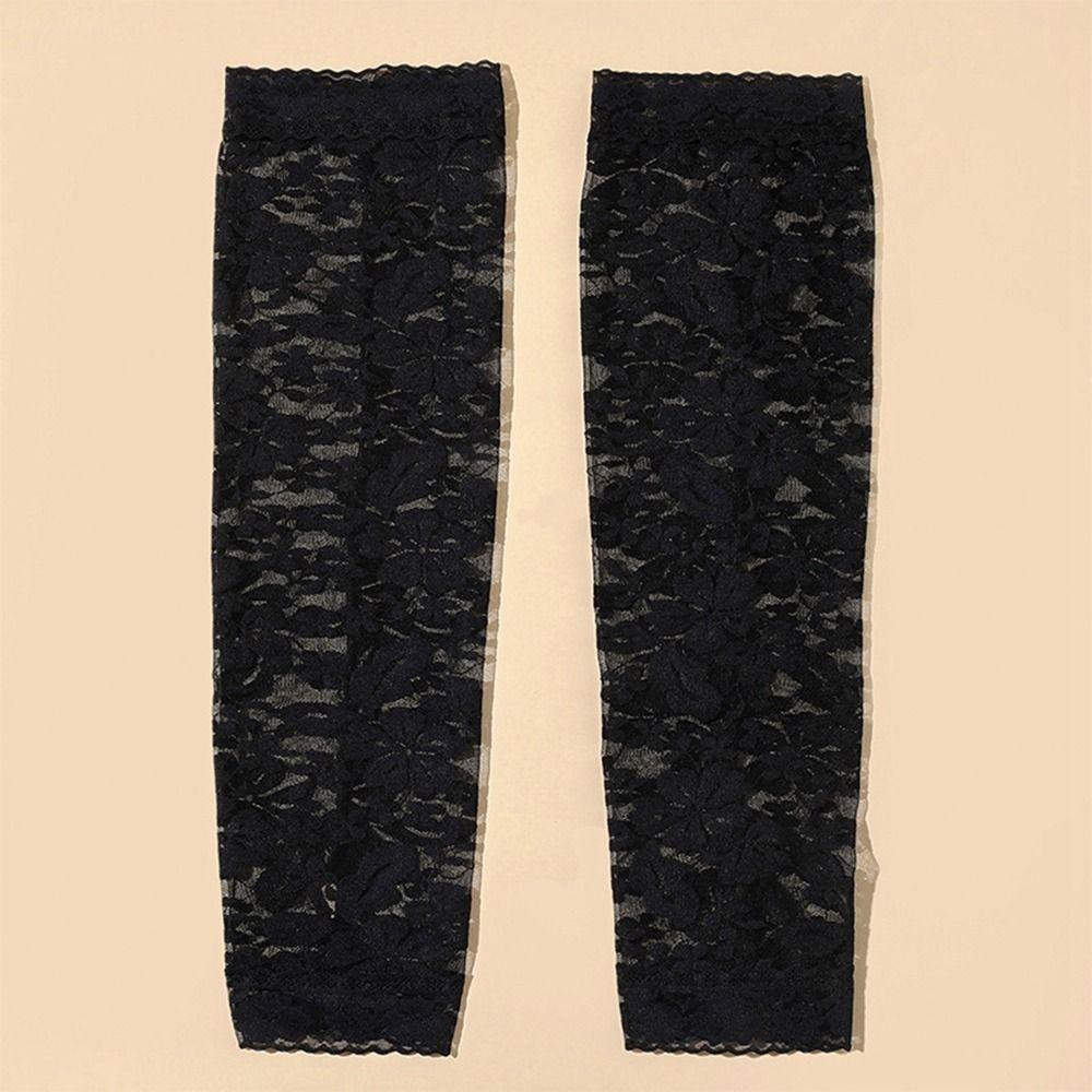 Утеплители Солнцезащитные Перчатки с Длинным Рукавом Защита от Солнца Сетчатые Кружевные Нарукавники Рукава из Ледяного Шелка