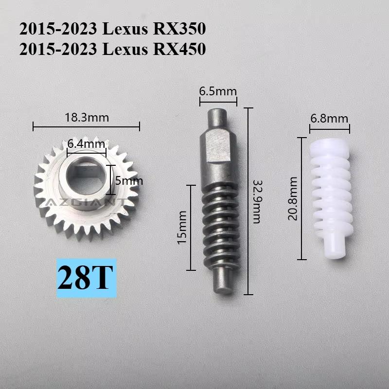 Для Lexus RX350 RX450 2010-2025 Электрический привод складывания зеркала заднего вида с камерой заднего вида и набор шестерен Автомобильные аксессуары 28T/32T