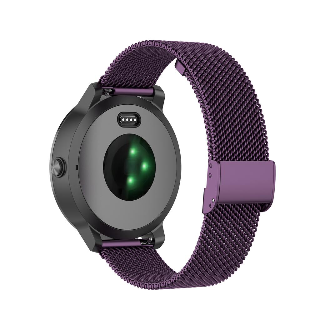 Сетчатый ремешок из нержавеющей стали 20 мм для часов Garmin Vivoactive 3/Venu/Vivomove 3/Forerunner 245,645