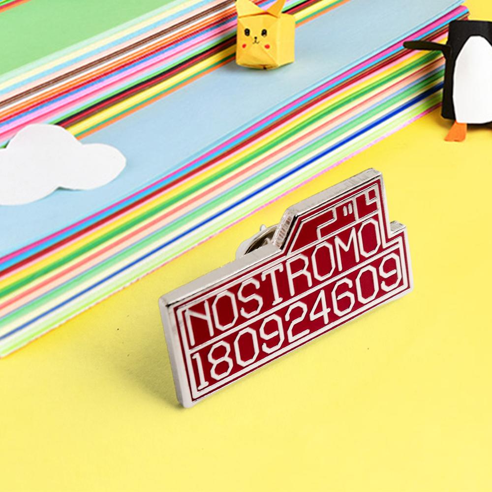 Uscss Pin Alien Space Cargo Ship Nostromo 180924609 Emblem Logo Enamel Brooch Movie Novel Fans Gift Badge Accessories Collection