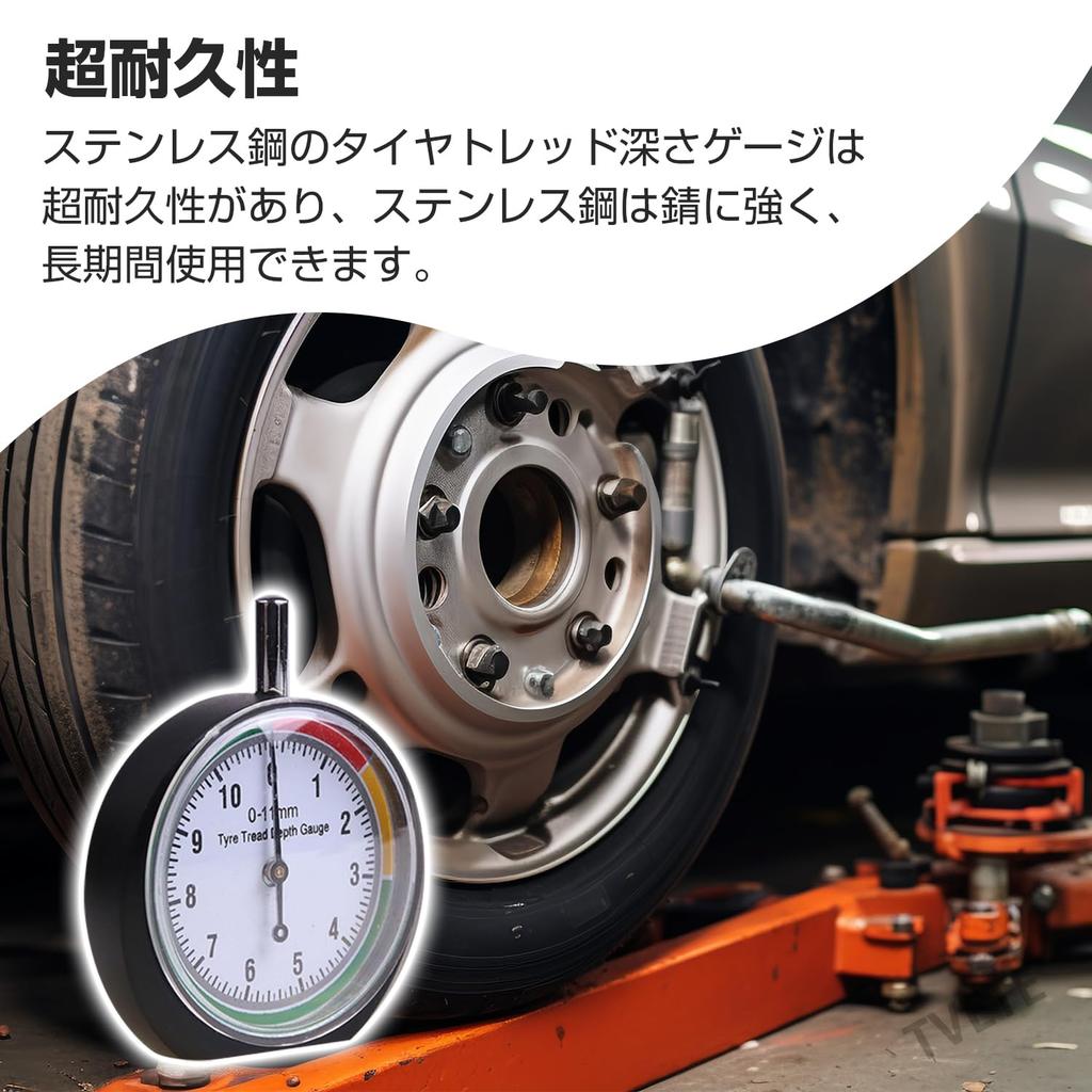 TVETE Манометр для шин, Измеритель глубины протектора, Манометр для шин, Линейка для измерения глубины протектора, Глубина протектора