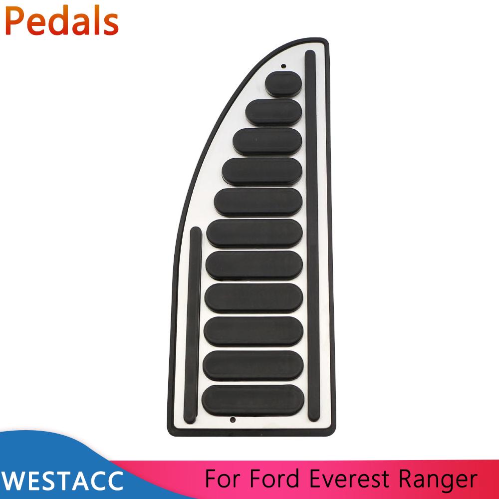 Автомобильные педали из нержавеющей стали, чехол для педали акселератора, газа и тормоза для Ford Everest Ranger 2016-AT MT Parts