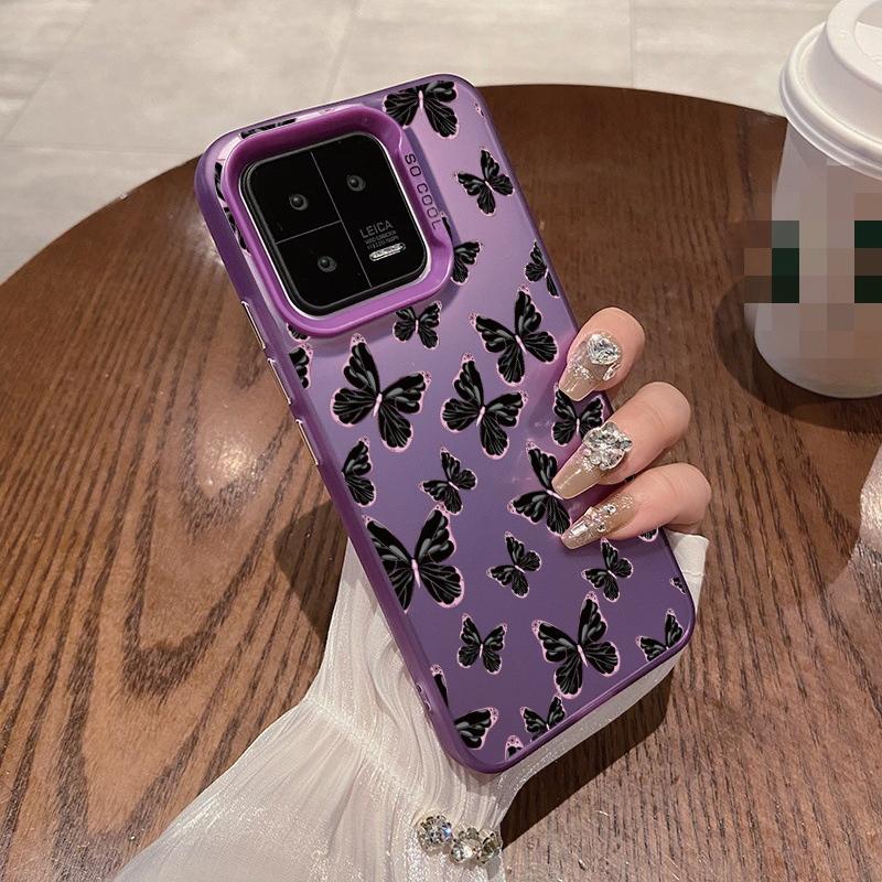 Чехол с рисунком бабочки, устойчивый к падениям, для Xiaomi Redmi 13C Poco C65 Samsung S24 Ultra A55 iPhone 15 Huawei Honor 90, противоударный защитный бампер