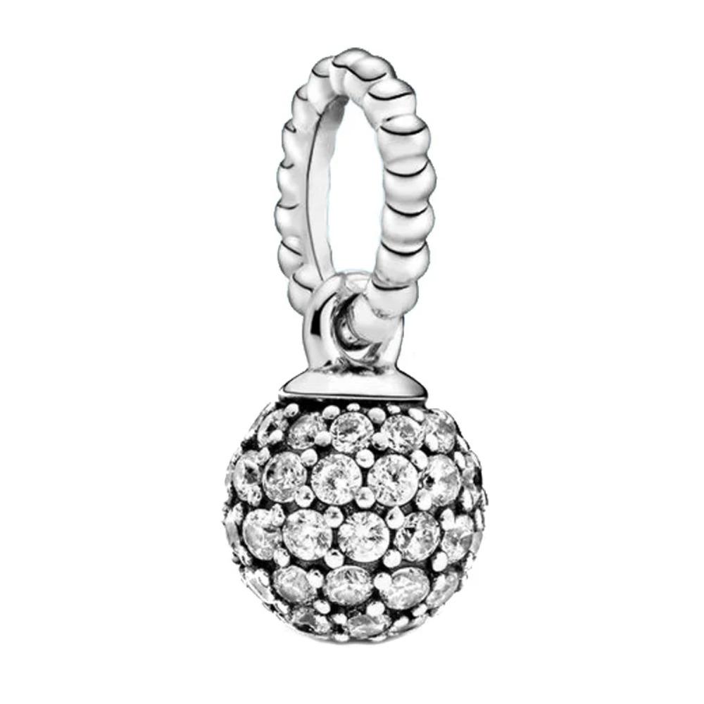 Серебро 925 Пробы Подвеска-шарм Бантик Снежинка для DIY Украшений Подарок Женщинам Модные Аксессуары для Браслетов