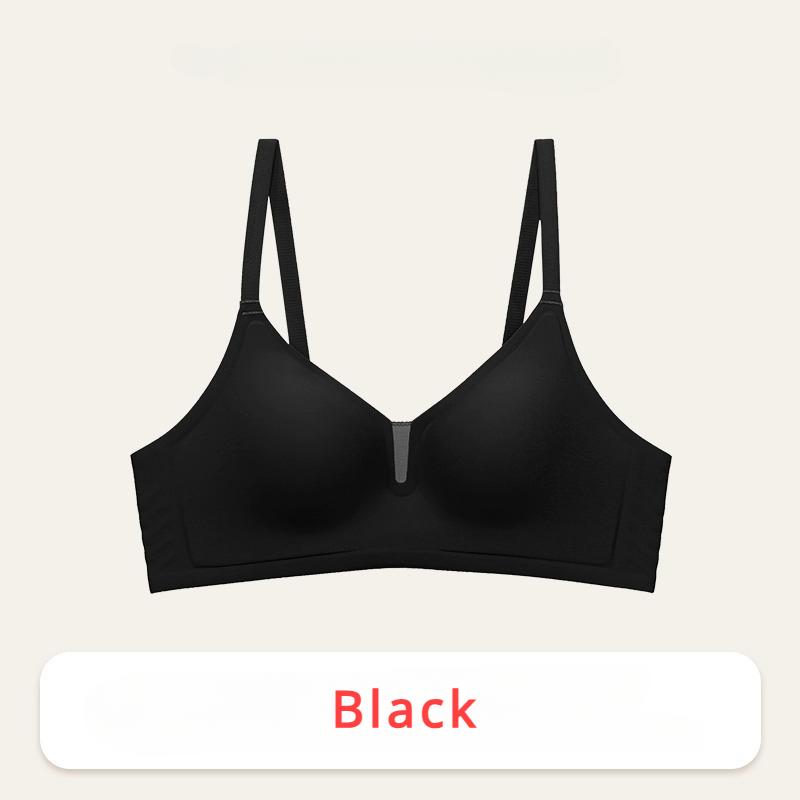 New Traceless Lingerie for Women with Small Breasts and A Thin Collection Bra Comfortable Jelly Strip Prevents Sagging and No Steel Ring On The Bra