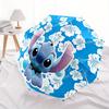 1pc Stitch Automatic Folding Umbrella: Compact 8-rib Design Cartoon Travel Companion for Outdoor, Casual Accessory