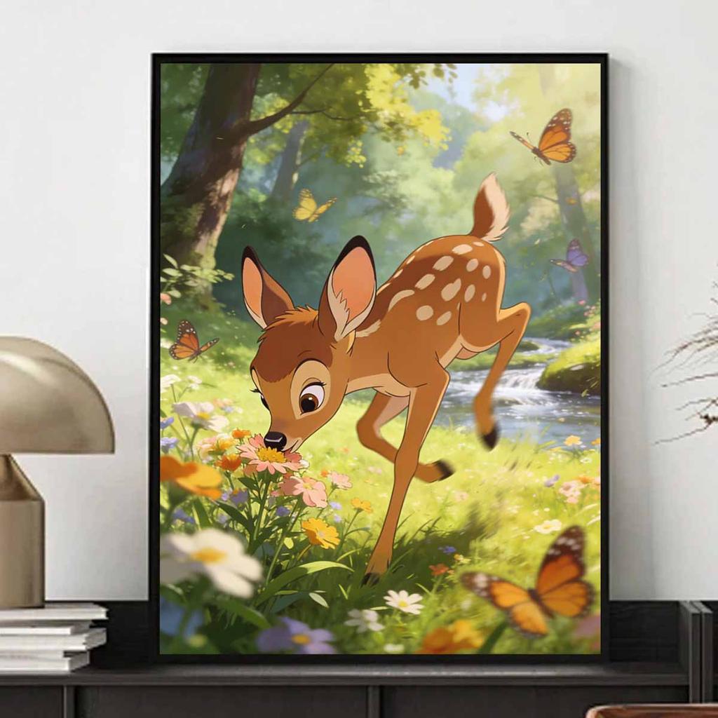 Disney 5D Diamond Painting Kit Bambi Forest Friends Home or Office Home Decor Art Diamond Painting Kit